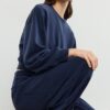 Sudadera de manga murciélago de tacto suave Sudadera de manga murciélago de tacto suave