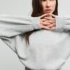 Sudadera de manga murciélago de tacto suave Sudadera de manga murciélago de tacto suave