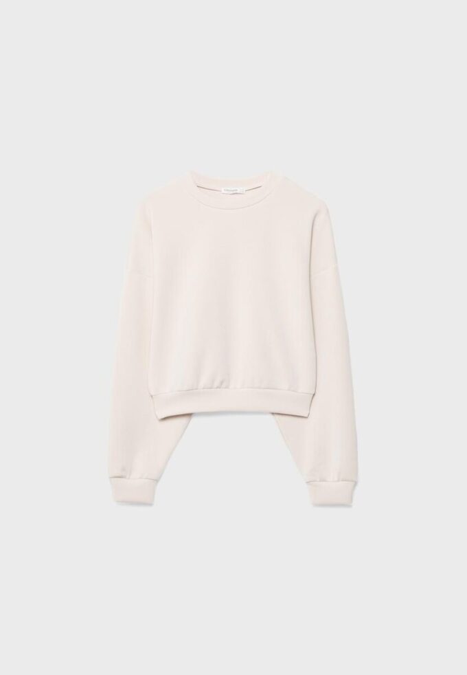 Sudadera de manga murciélago de tacto suave Sudadera de manga murciélago de tacto suave