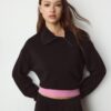 Sudadera de tacto suave con cremallera lateral Sudadera de tacto suave con cremallera lateral
