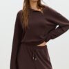 Sudadera de tacto suave con cremallera lateral Sudadera de tacto suave con cremallera lateral