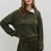 Sudadera de tacto suave con cremallera lateral Sudadera de tacto suave con cremallera lateral