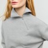 Sudadera de tacto suave con cremallera lateral Sudadera de tacto suave con cremallera lateral