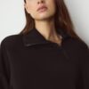 Sudadera de tacto suave con cremallera lateral Sudadera de tacto suave con cremallera lateral