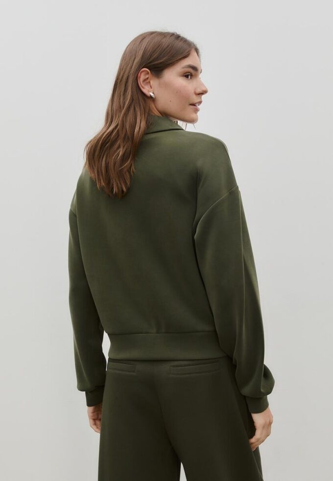 Sudadera de tacto suave con cremallera lateral Sudadera de tacto suave con cremallera lateral