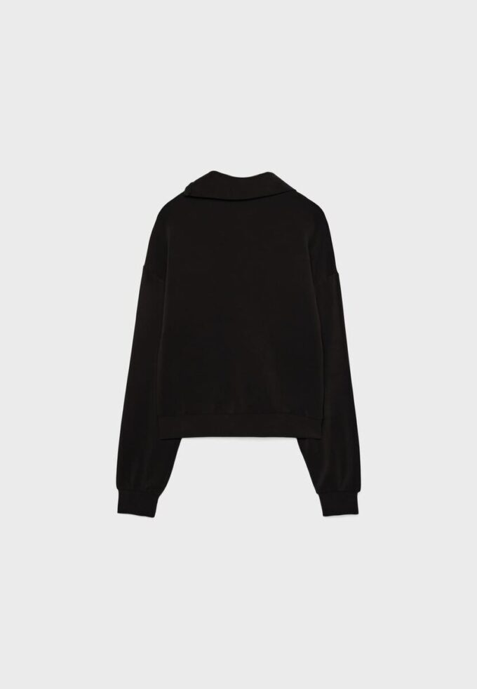 Sudadera de tacto suave con cremallera lateral Sudadera de tacto suave con cremallera lateral