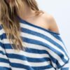Suéter de punto con cuello barco Suéter de punto con cuello barco