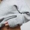 Suéter de punto con tacto suave y cuello barco Suéter de punto con tacto suave y cuello barco