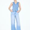 Top ajustado de denim Top ajustado de denim