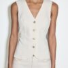 Top ajustado de denim Top ajustado de denim