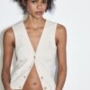 Top ajustado de denim Top ajustado de denim