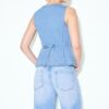 Top ajustado de denim Top ajustado de denim
