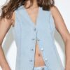 Top ajustado de denim Top ajustado de denim