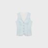 Top ajustado de denim Top ajustado de denim
