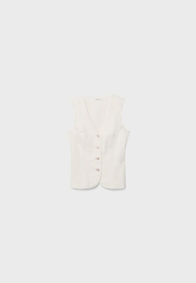 Top ajustado de denim Top ajustado de denim