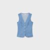 Top ajustado de denim Top ajustado de denim