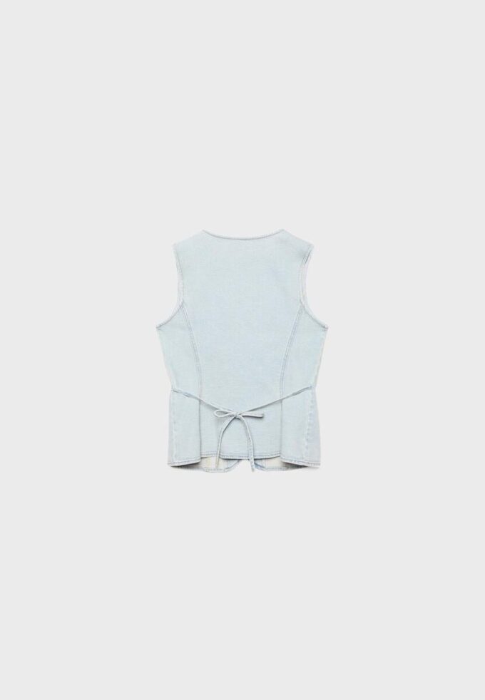 Top ajustado de denim Top ajustado de denim