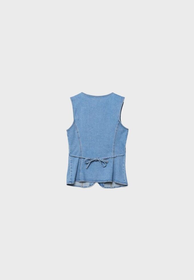 Top ajustado de denim Top ajustado de denim