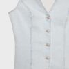 Top ajustado de denim Top ajustado de denim