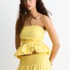 Top bustier con volantes Top bustier con volantes