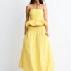 Top bustier con volantes Top bustier con volantes