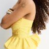 Top bustier con volantes Top bustier con volantes
