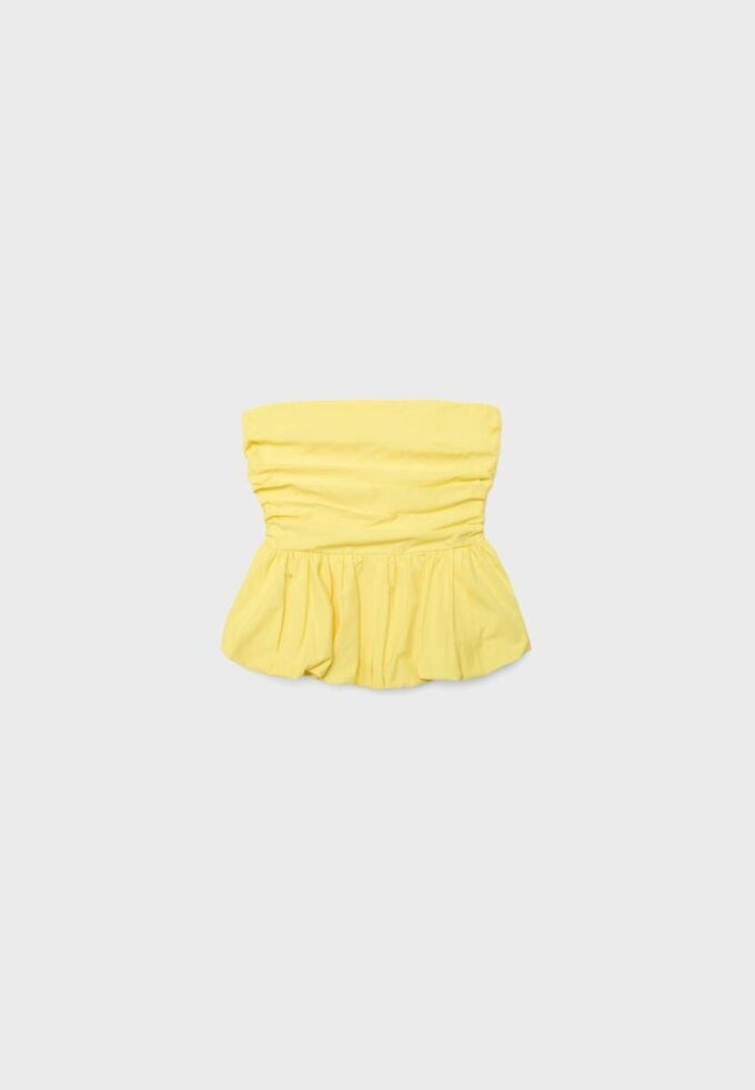 Top bustier con volantes Top bustier con volantes