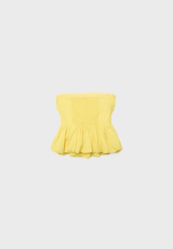 Top bustier con volantes Top bustier con volantes