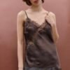 Top camisola asimétrico de encaje Top camisola asimétrico de encaje
