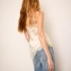 Top camisola asimétrico de encaje Top camisola asimétrico de encaje