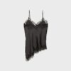 Top camisola asimétrico de encaje Top camisola asimétrico de encaje