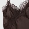 Top camisola asimétrico de encaje Top camisola asimétrico de encaje