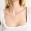 Top con cuello cuadrado y efecto de dos piezas Top con cuello cuadrado y efecto de dos piezas