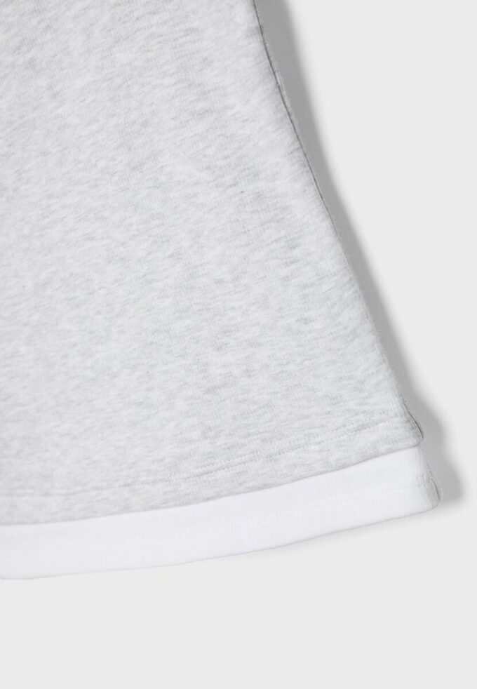 Top con cuello cuadrado y efecto de dos piezas Top con cuello cuadrado y efecto de dos piezas