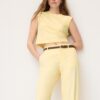 Top con espalda nadadora efecto lino Top con espalda nadadora efecto lino
