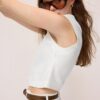 Top con espalda nadadora efecto lino Top con espalda nadadora efecto lino