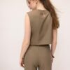 Top con espalda nadadora efecto lino Top con espalda nadadora efecto lino