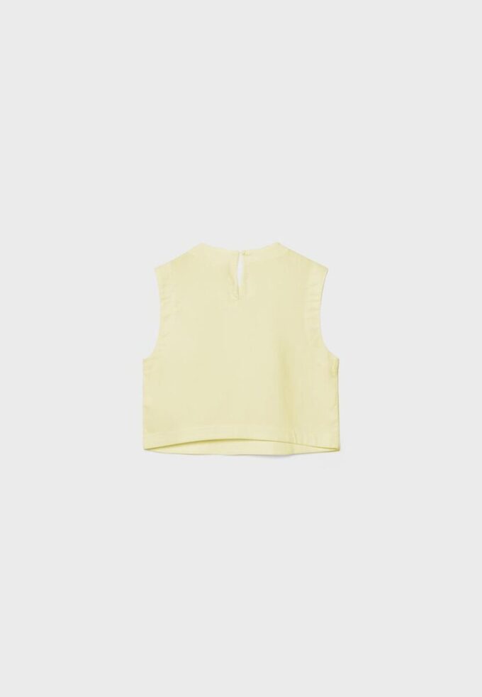 Top con espalda nadadora efecto lino Top con espalda nadadora efecto lino