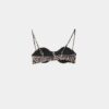 Top de bikini balconette con estampado animal Top de bikini balconette con estampado animal