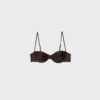 Top de bikini balconette de satén
