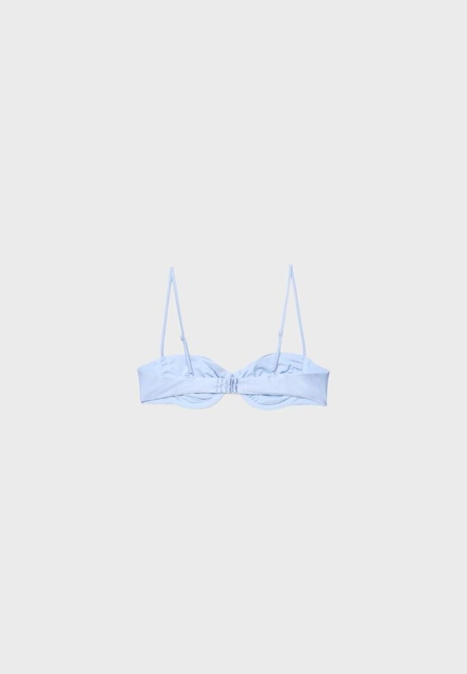 Top de bikini balconette de satén