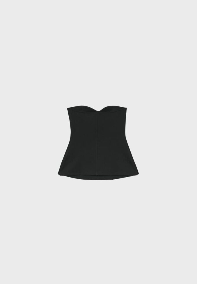 Top de bikini bandeau con escote corazón Top de bikini bandeau con escote corazón