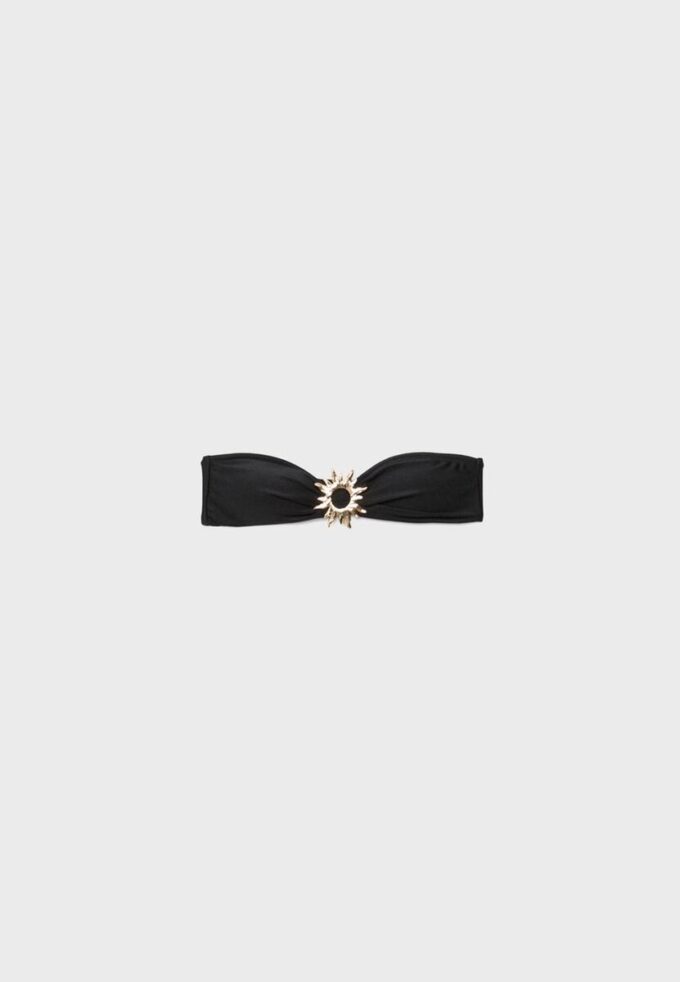 Top de bikini bandeau con hebilla Sun Top de bikini bandeau con hebilla Sun