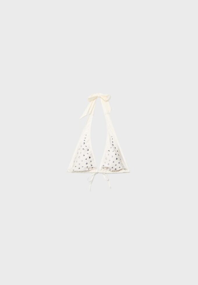 Top de bikini grande con tachuelas Top de bikini grande con tachuelas