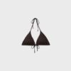 Top de bikini triangular brillante Top de bikini triangular brillante