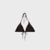 Top de bikini triangular brillante Top de bikini triangular brillante