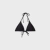 Top de bikini triangular con tachuelas Top de bikini triangular con tachuelas