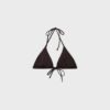 Top de bikini triangular con tachuelas Top de bikini triangular con tachuelas