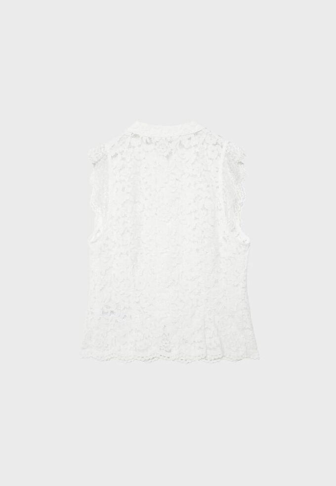 Top de encaje estilo qipao Top de encaje estilo qipao