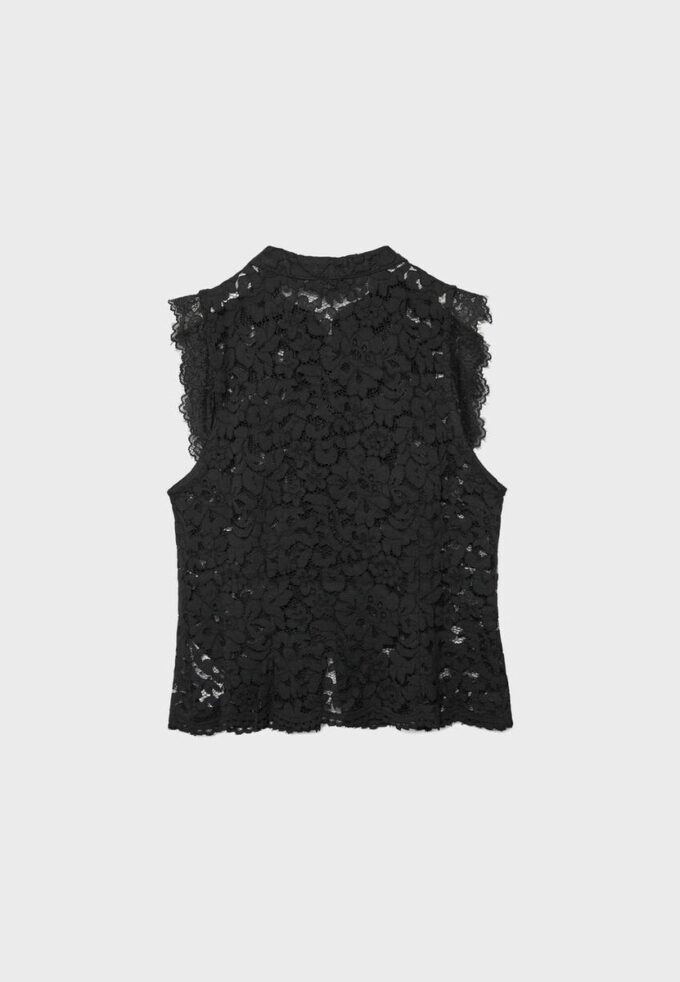 Top de encaje estilo qipao Top de encaje estilo qipao